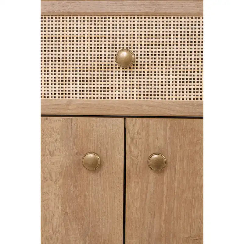 Thelma KD Rotin Petit Meuble 1 Tiroir 2 Portes