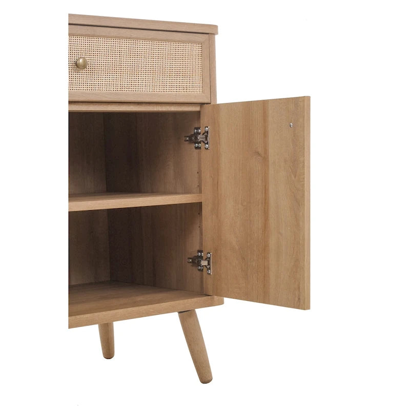 Thelma KD Rotin Petit Meuble 1 Tiroir 2 Portes