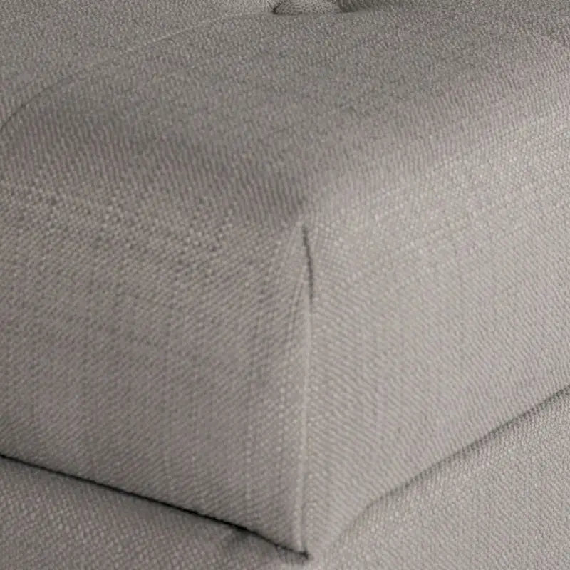 Banc de rangement capitonné gris Sororia Copper Grove