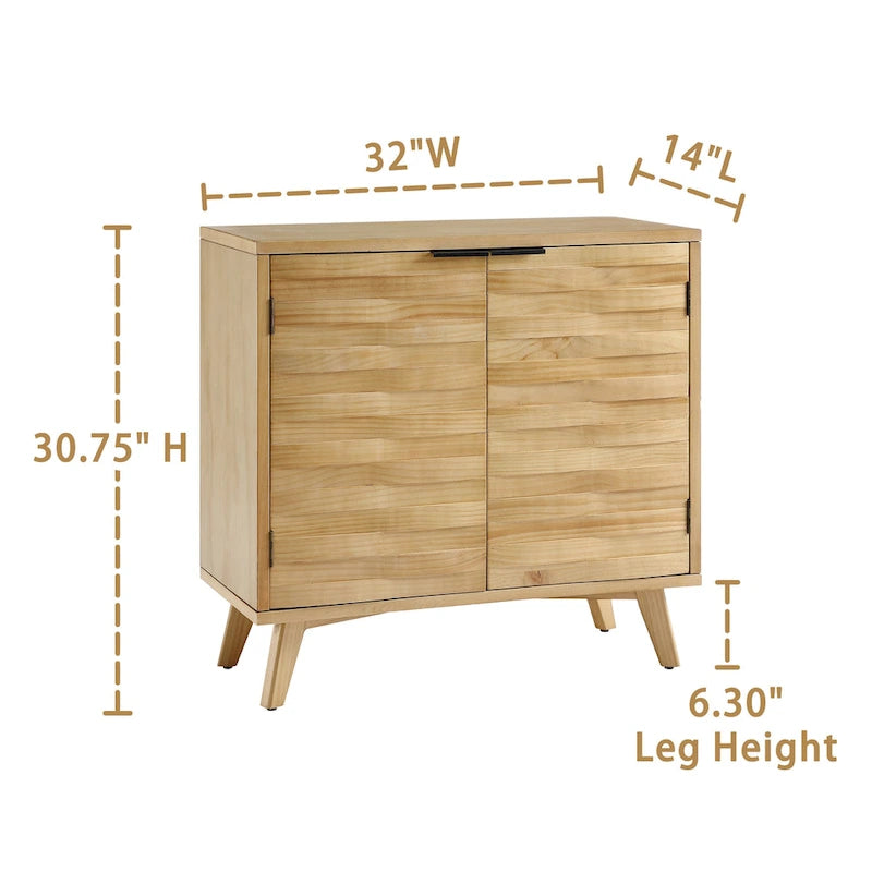 Buffet Art Leon en bois texturé avec rangement