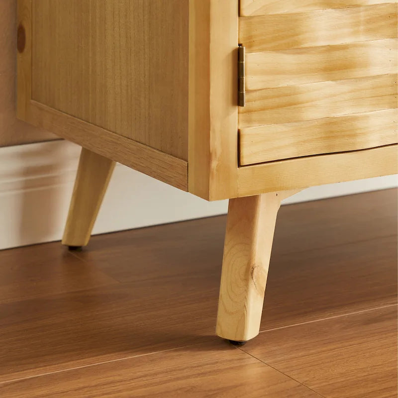 Buffet Art Leon en bois texturé avec rangement