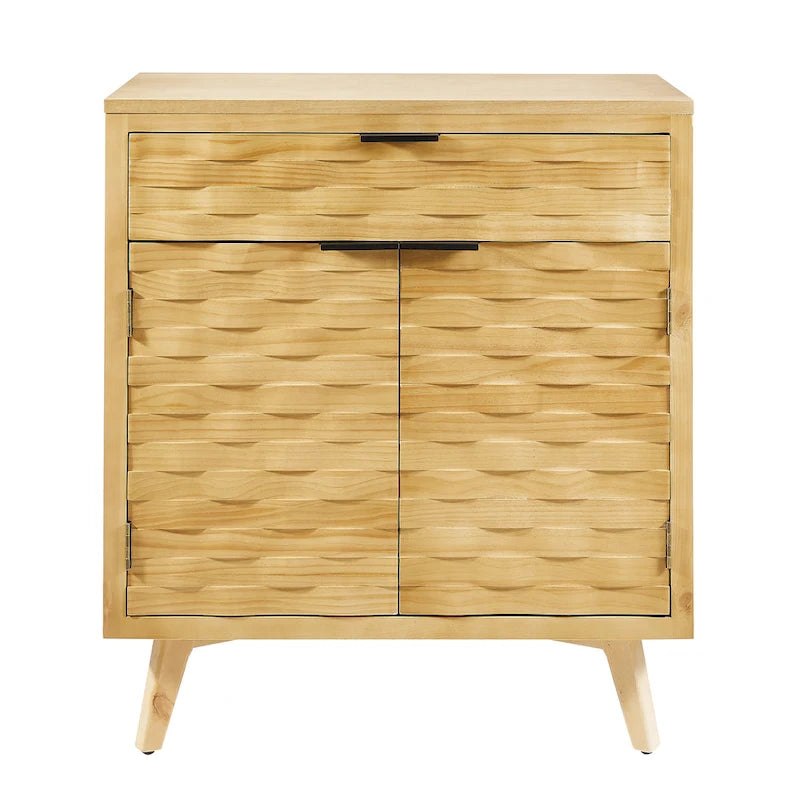 Buffet Art Leon en bois texturé avec rangement