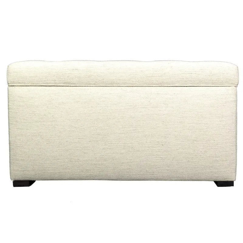 Banc de rangement Belfast Angela à 8 boutons touffetés