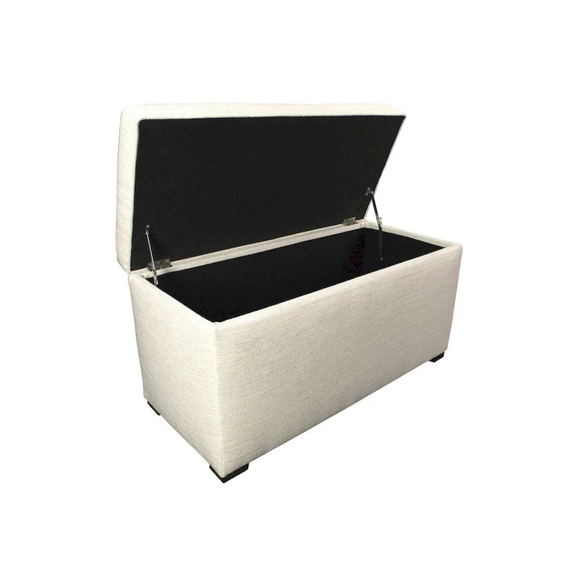 Banc de rangement Belfast Angela à 8 boutons touffetés