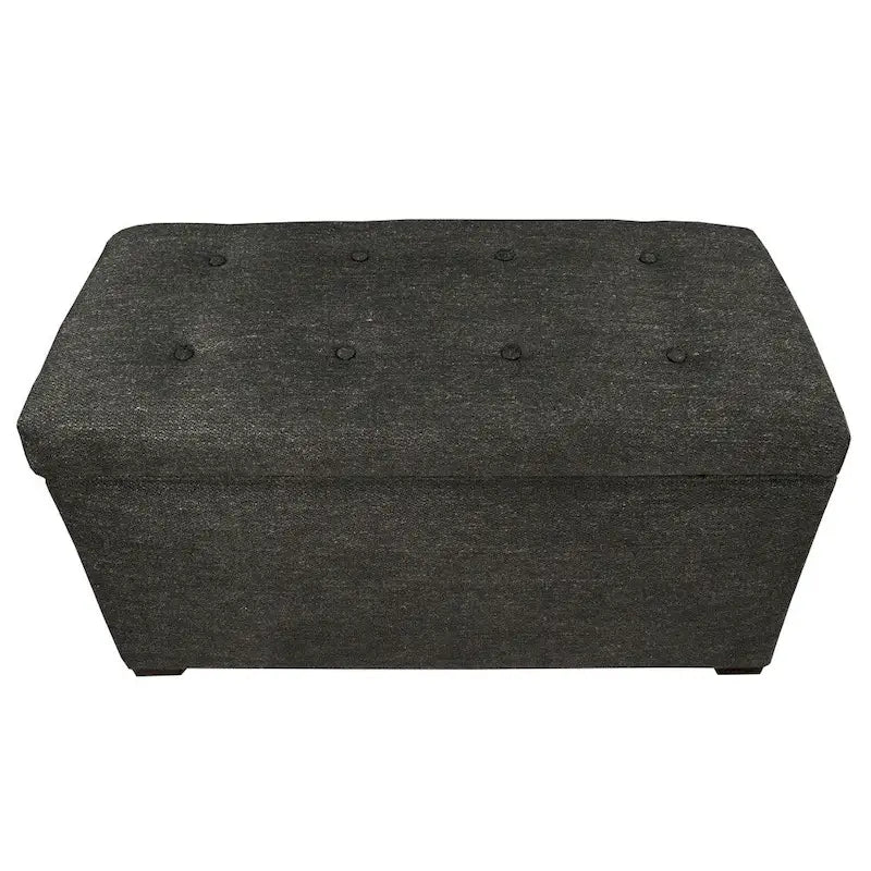Banc de rangement Belfast Angela à 8 boutons touffetés