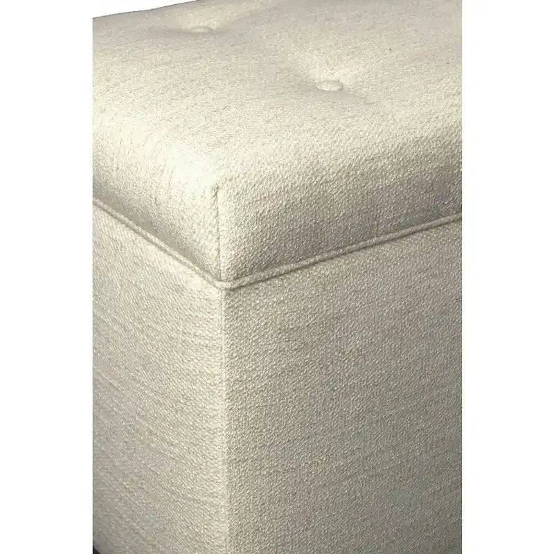 Banc de rangement Belfast Angela à 8 boutons touffetés