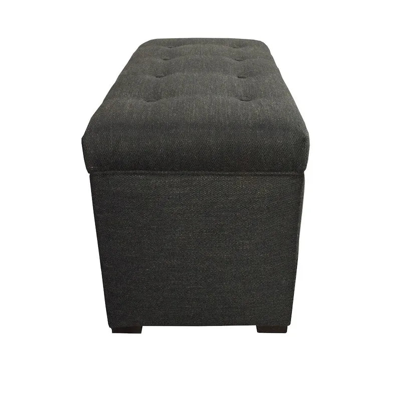 Banc de rangement Belfast Angela à 8 boutons touffetés