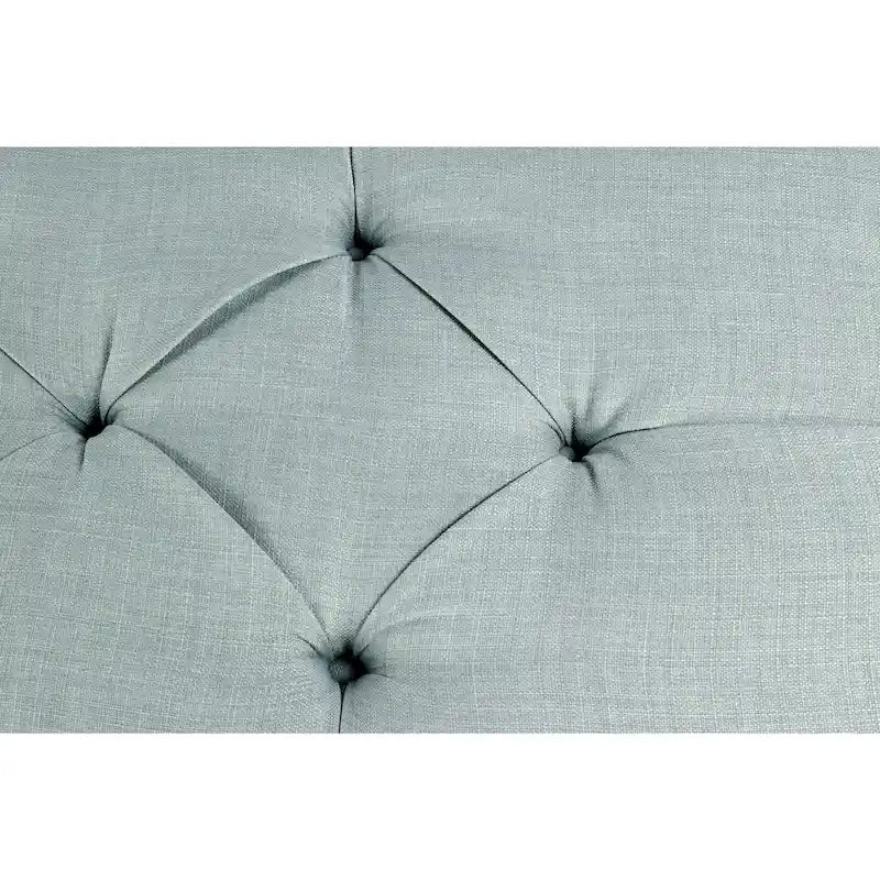 Banc de rangement ottoman long rembourré capitonné Brooke Diamond