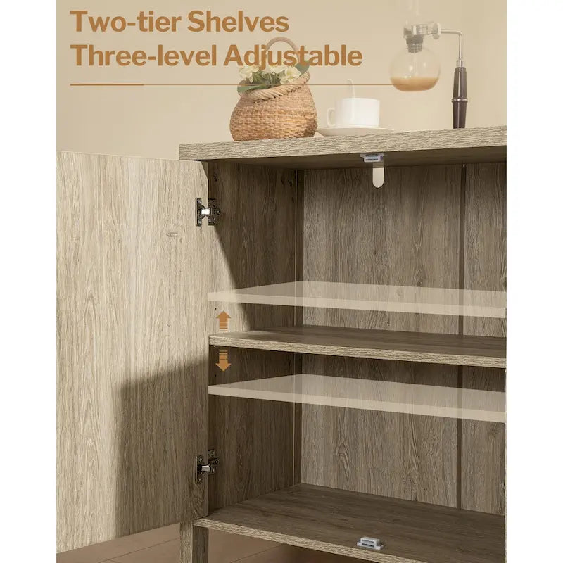 Meuble de rangement buffet en rotin SICOTAS