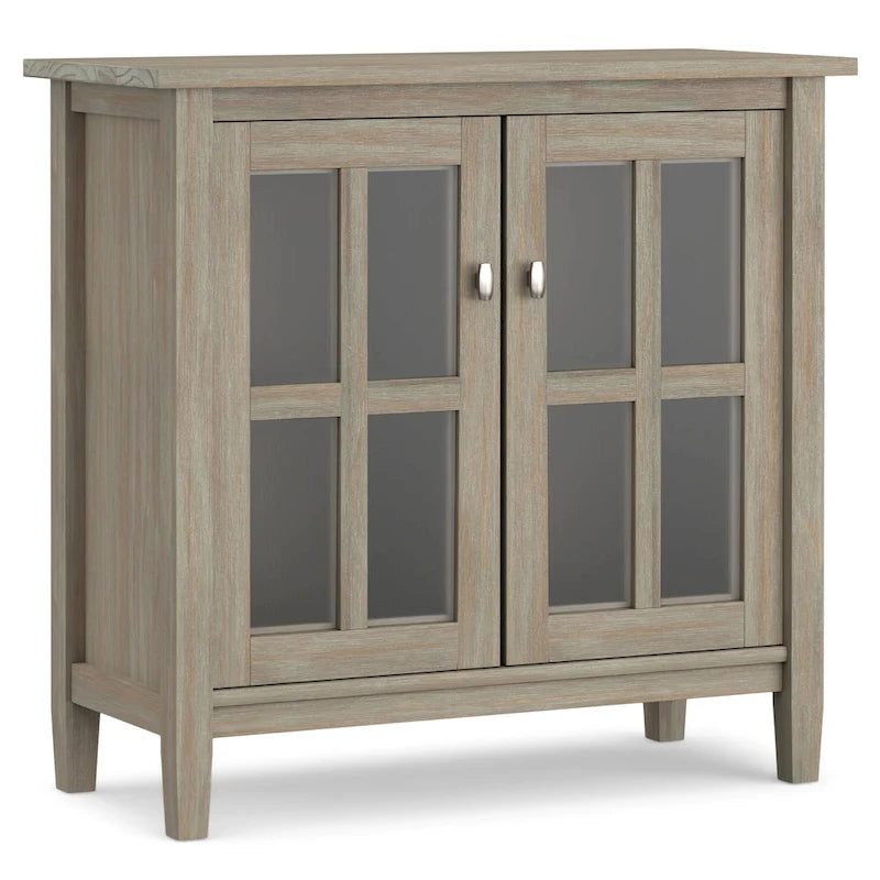 WYNDENHALL Norfolk ARMOIRE BASSE TRANSITIONNELLE EN BOIS MASSIF de 81 cm de large - 81 cm (L) x 36 cm (P) x 79 cm (H)