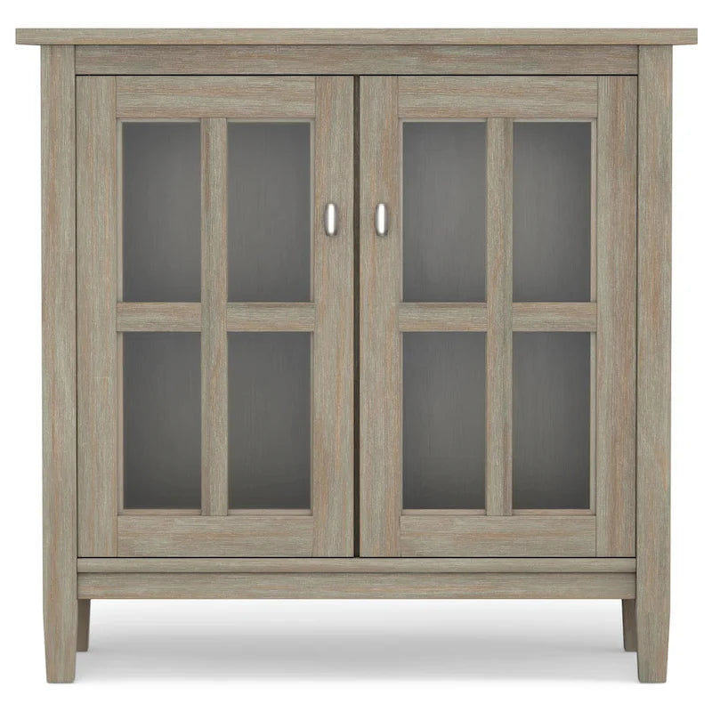 WYNDENHALL Norfolk ARMOIRE BASSE TRANSITIONNELLE EN BOIS MASSIF de 81 cm de large - 81 cm (L) x 36 cm (P) x 79 cm (H)
