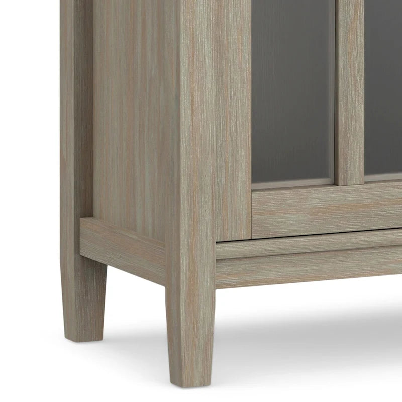 WYNDENHALL Norfolk ARMOIRE BASSE TRANSITIONNELLE EN BOIS MASSIF de 81 cm de large - 81 cm (L) x 36 cm (P) x 79 cm (H)