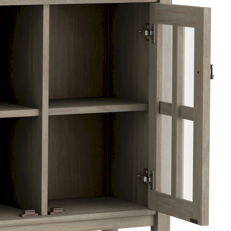 WYNDENHALL Norfolk ARMOIRE BASSE TRANSITIONNELLE EN BOIS MASSIF de 81 cm de large - 81 cm (L) x 36 cm (P) x 79 cm (H)