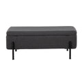 Banc de rangement Galotti Silver Orchid avec couvercle à charnière