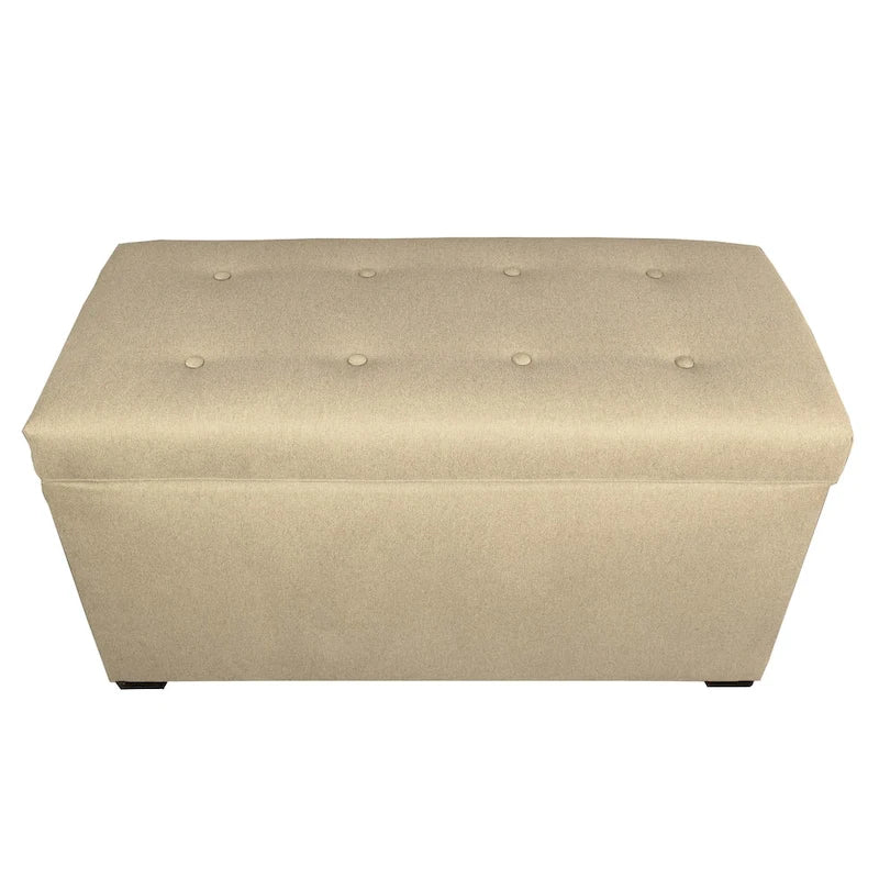 Banc de rangement Angela 8 boutons capitonné Dawson7 MJL Furniture