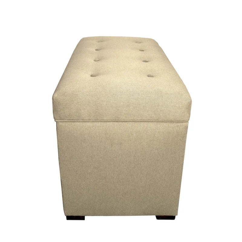 Banc de rangement Angela 8 boutons capitonné Dawson7 MJL Furniture