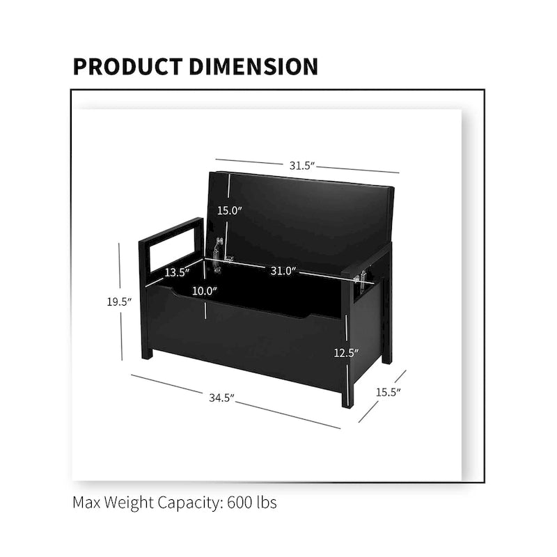 Banc de rangement pour chaussures en bois, banc à chaussures pour entrée, chambre, salon