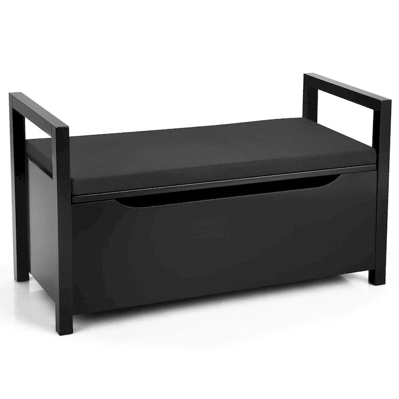 Banc de rangement pour chaussures en bois, banc à chaussures pour entrée, chambre, salon