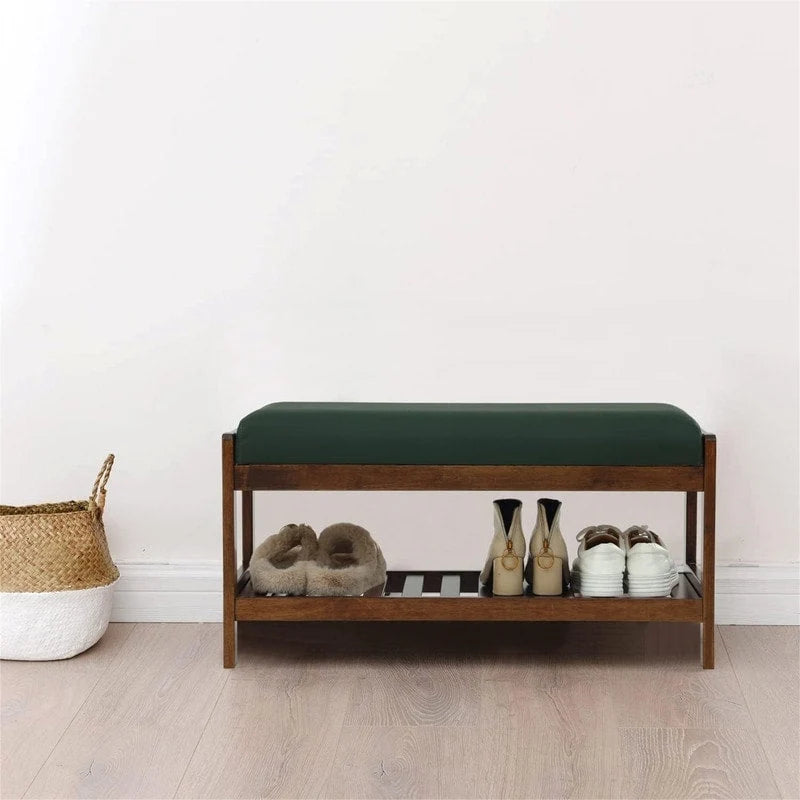 Banc à chaussures en bois - 34P x 83,5L x 40H