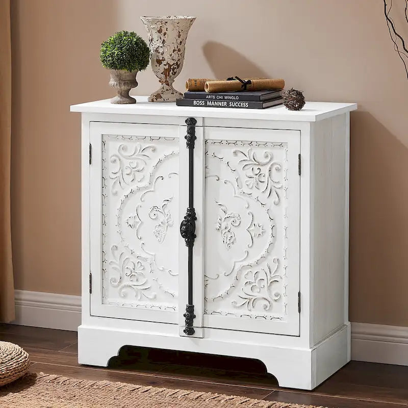 Meuble fleuri rétro et romantique Art Leon