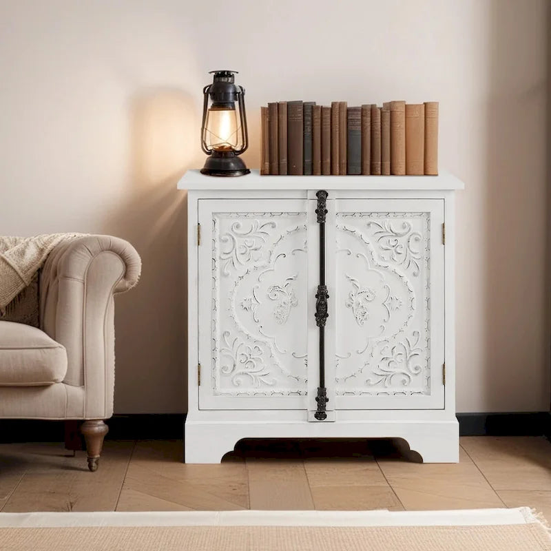 Meuble fleuri rétro et romantique Art Leon