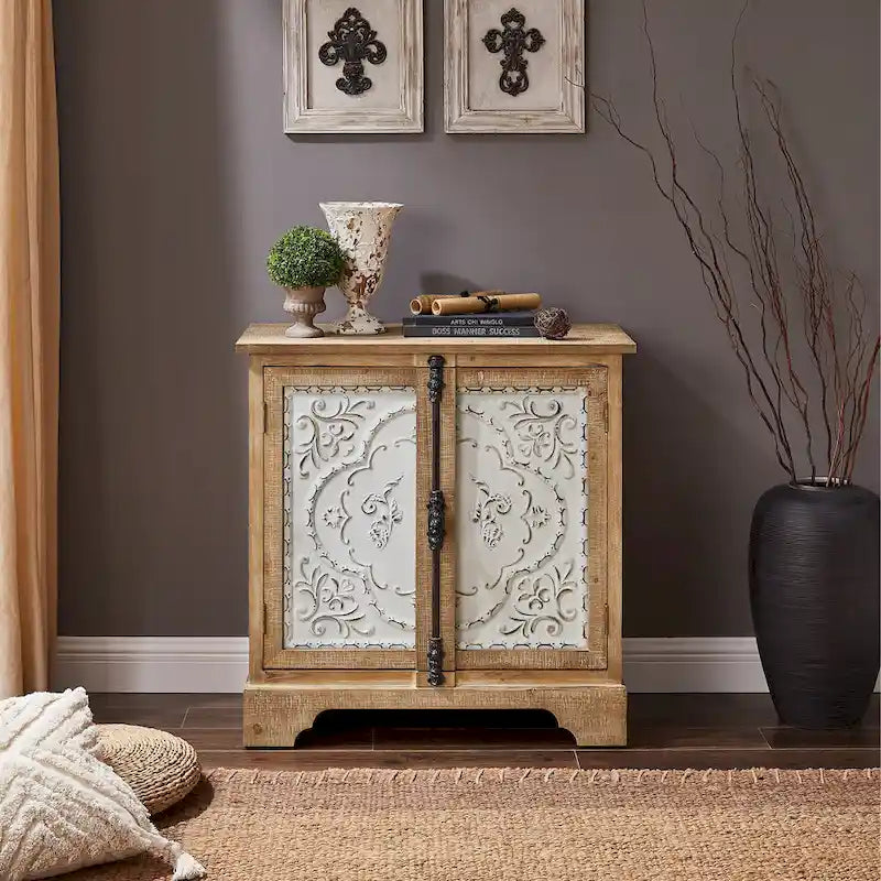 Meuble fleuri rétro et romantique Art Leon