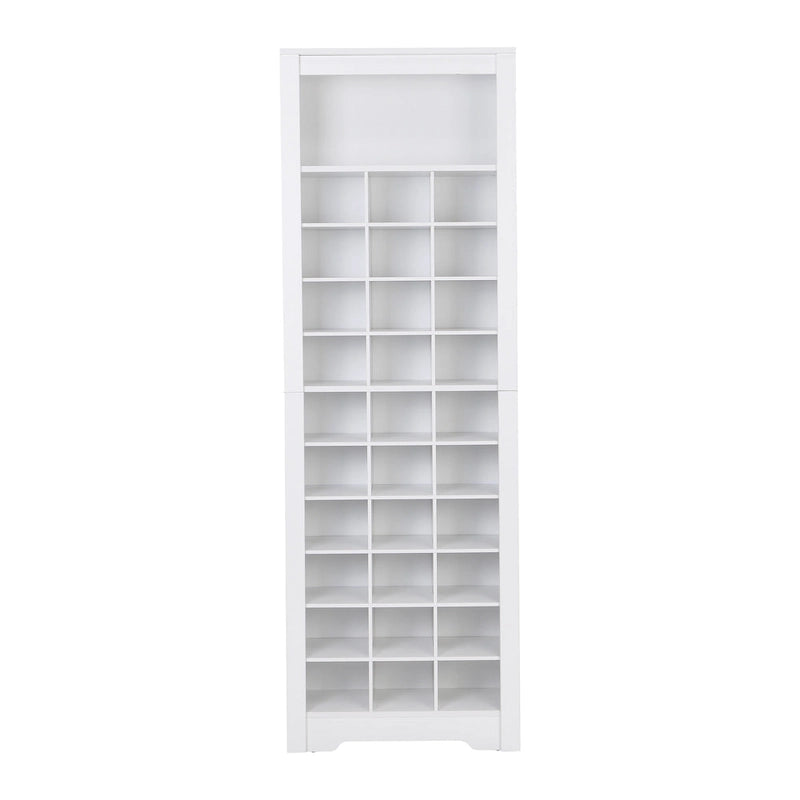 Meuble console élégant à 30 casiers à chaussures
