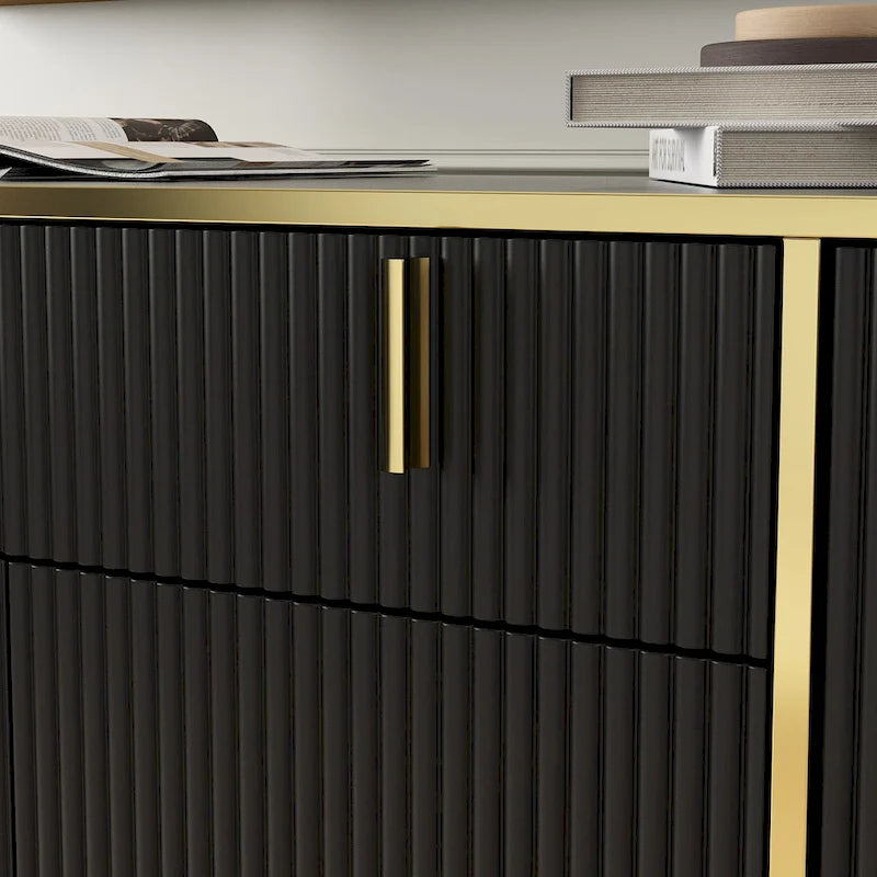 Buffet de cuisine Timechee, table d'appoint, meuble d'entrée d'appoint avec rangement