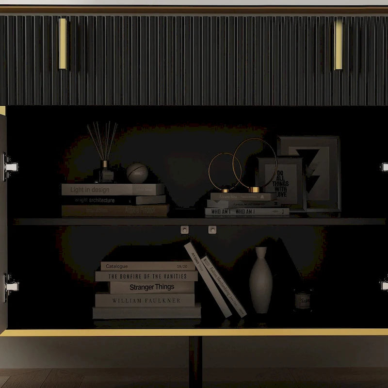 Buffet de cuisine Timechee, table d'appoint, meuble d'entrée d'appoint avec rangement