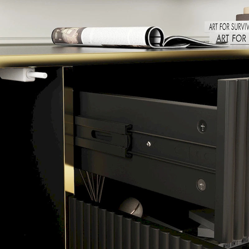 Buffet de cuisine Timechee, table d'appoint, meuble d'entrée d'appoint avec rangement