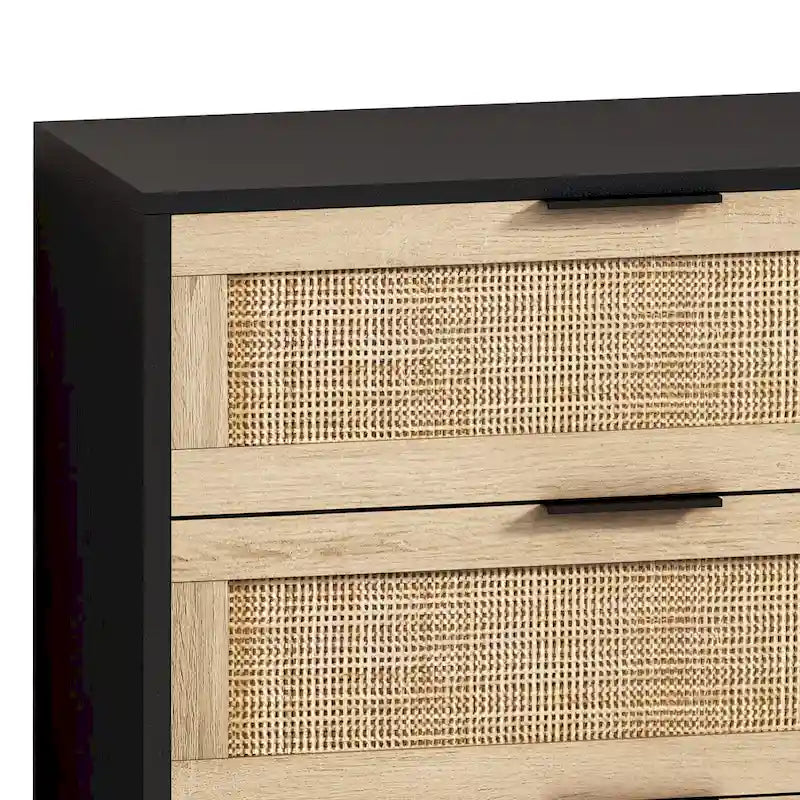 Armoire de rangement 6 tiroirs en rotin de 59,06 L