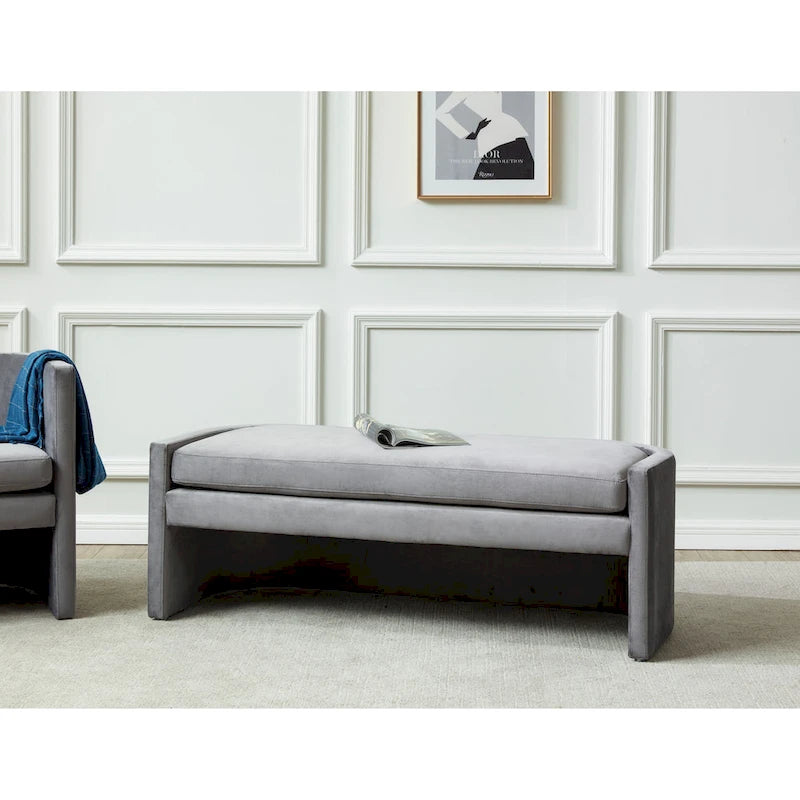 Banc courbé Borghildur SAFAVIEH Couture - 55 L x 22 P x 20 H po.