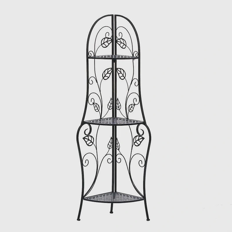 Étagère d'angle décorative en métal Dover