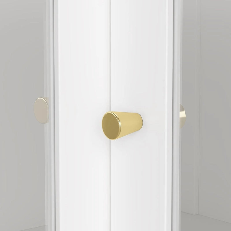 Meuble de salle de bain d'angle blanc 78,7H - Rangement élégant pour n'importe quelle pièce