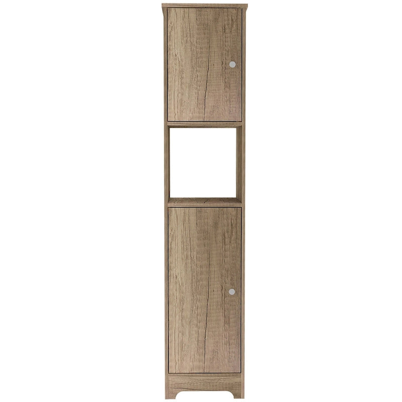 Ibis, meuble de rangement en lin de 14 po de large avec portes doubles, 4 étagères intérieures et 2 armoires