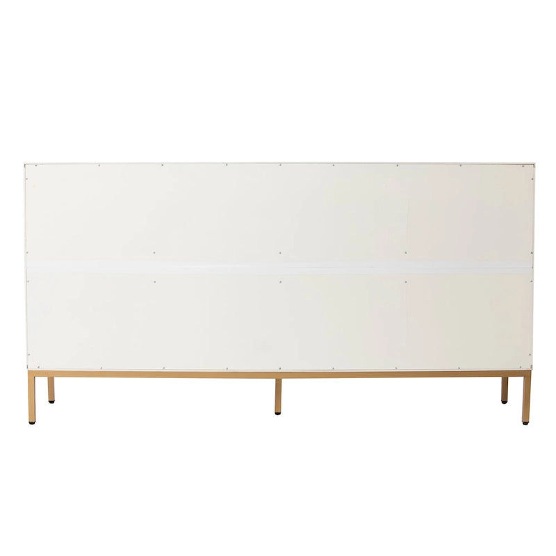 SEI Furniture Maubert Armoire en bois contemporain avec détails dorés