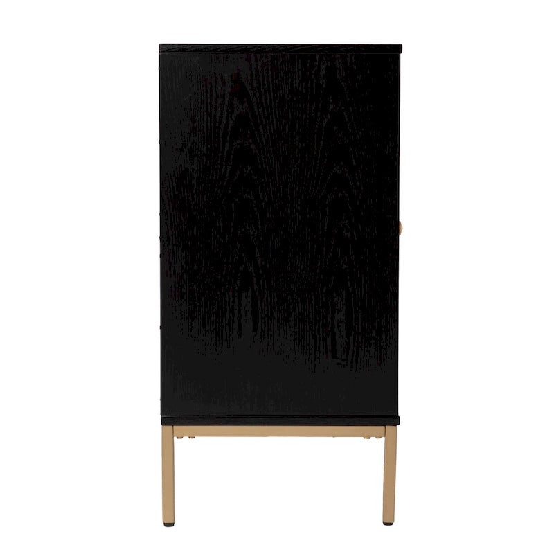 SEI Furniture Maubert Armoire en bois contemporain avec détails dorés