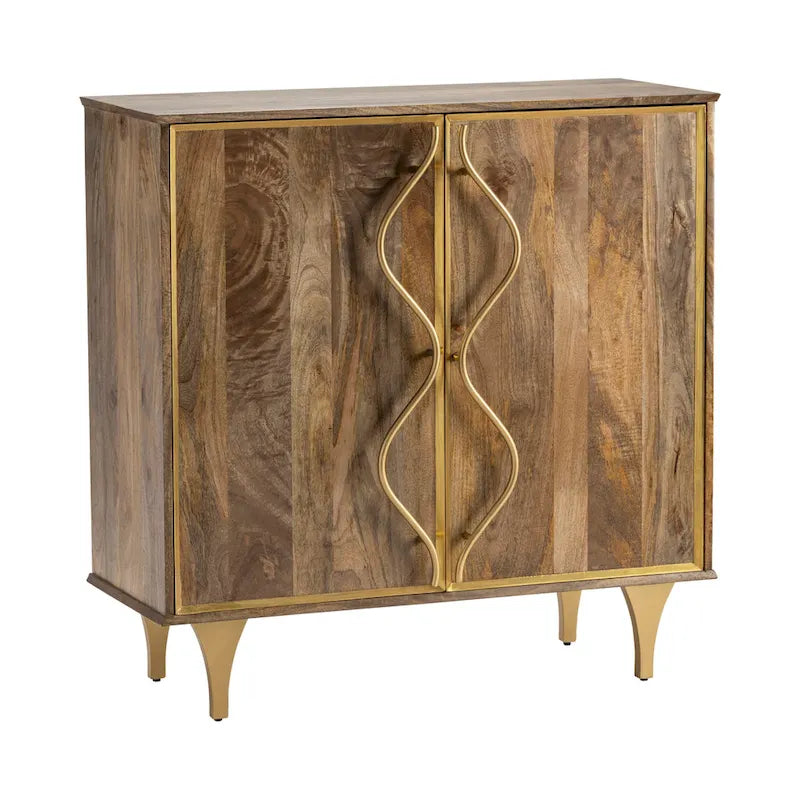 Armoire 2 portes en bois de manguier Wentworth - 40 x 16 x 40