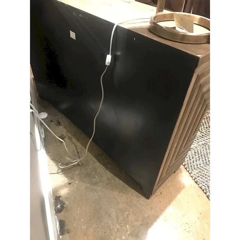 Meuble console géométrique bicolore Layton Uttermost
