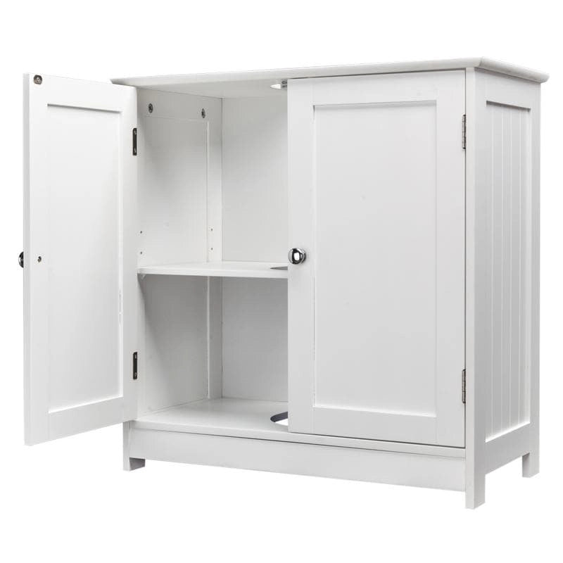 Meuble bas de salle de bain 23 en bois, suspendu, avec 2 portes