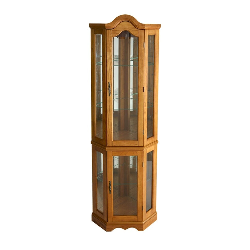 Meuble d'exposition lumineux Sebbar Oak de SEI Furniture