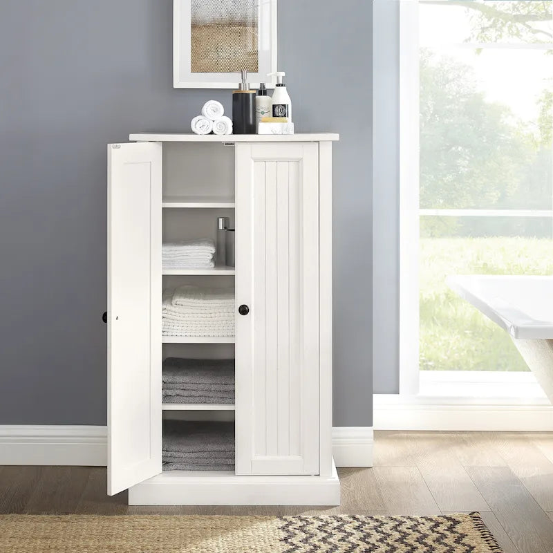 Meuble d'appoint blanc vieilli Crosley Seaside