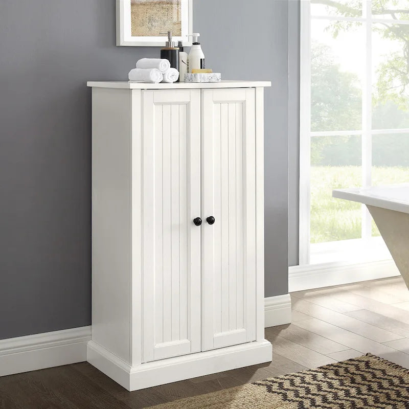 Meuble d'appoint blanc vieilli Crosley Seaside