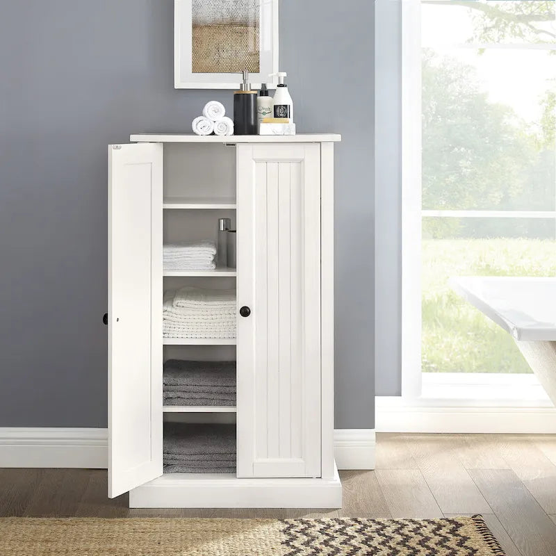 Meuble d'appoint blanc vieilli Crosley Seaside