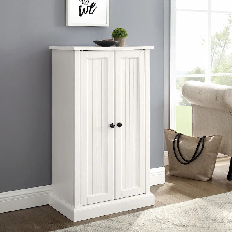 Meuble d'appoint blanc vieilli Crosley Seaside