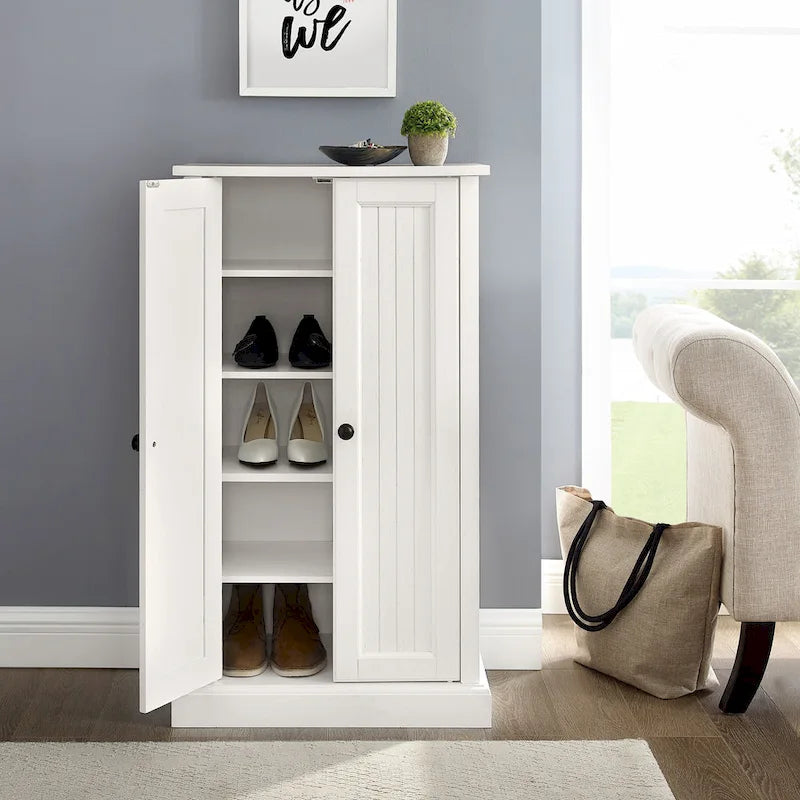 Meuble d'appoint blanc vieilli Crosley Seaside