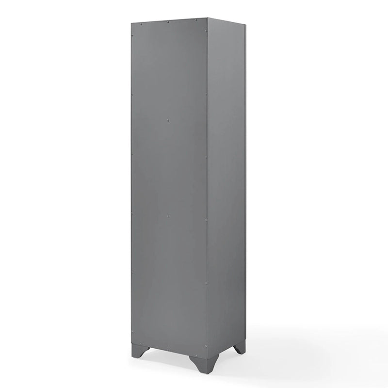 Armoire en lin Tara Crosley gris vintage