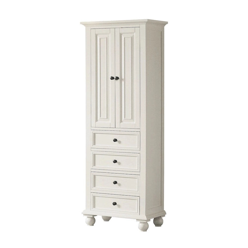 Avanity Thompson, Armoire à Linge 24 Pouces, Fini Blanc Français - 24W x 68H
