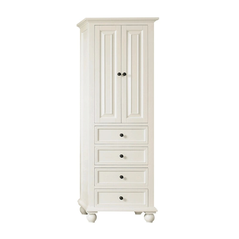 Avanity Thompson, Armoire à Linge 24 Pouces, Fini Blanc Français - 24W x 68H