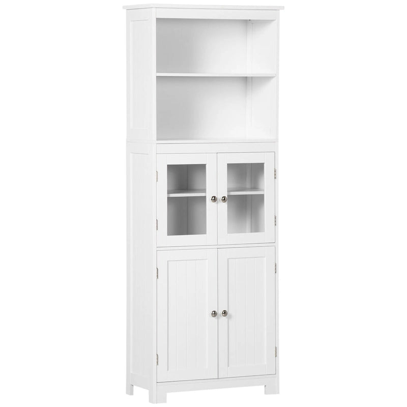 Buffet HOMCOM 63 avec vaisselier, armoire de cuisine, armoire de rangement autoportante